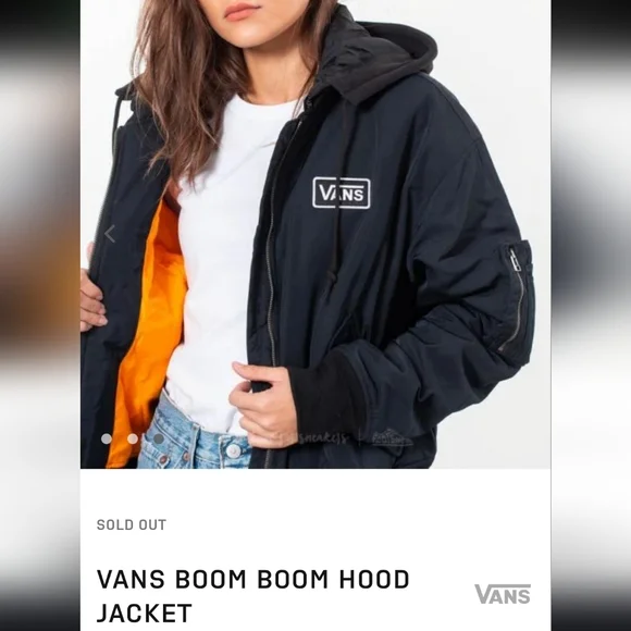 Vans "Boom Boom" Hooded Bomber Jacket, M - Picture 11 of 12